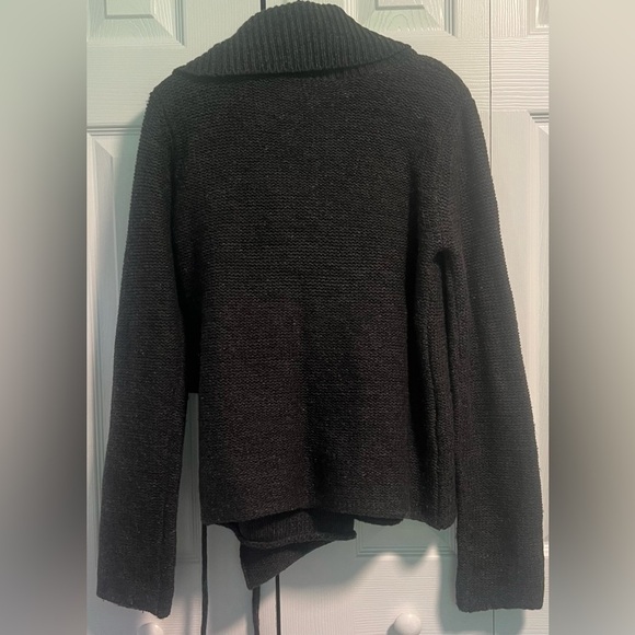 Women's French Connection Gray Wrap Sweater - Picture 3 of 3